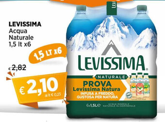 Crai LEVISSIMA Acqua Naturale 1,5 lt x6 offerta
