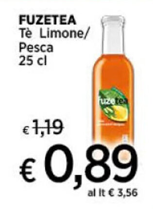 FUZETEA Te Limone/ Pesca 25 cl