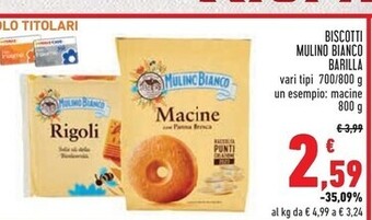 Conad City Mulino bianco biscotti offerta