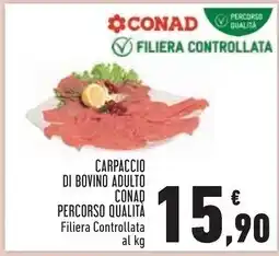 Conad City Conad carpaccio di bovino adulto percorso qualità offerta