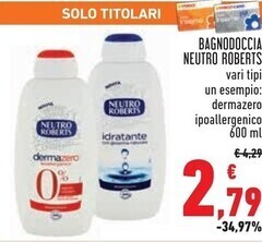 Conad City Neutro roberts bagnodoccia offerta