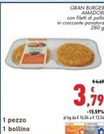 Conad City Amadori gran burger offerta