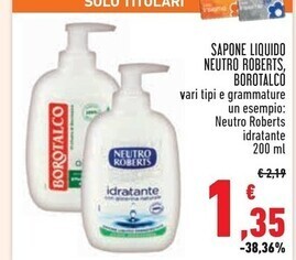 Conad Superstore Borotalco sapone liquido offerta