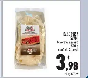 Conad Superstore Savini base pinsa offerta