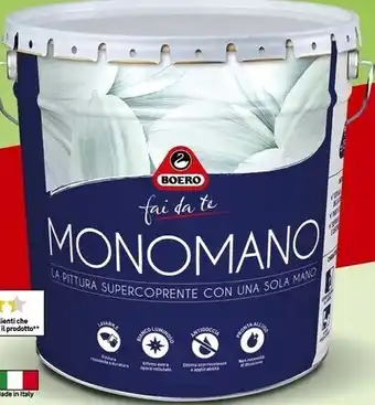 Leroy Merlin Boero - idropittura lavabile antigoccia monomano - 14 l offerta