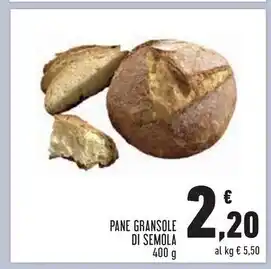 Conad Superstore Pane gransole di semola offerta