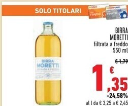Conad Moretti birra offerta