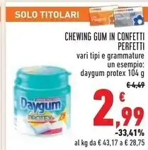 Conad Daygum chewing gum in confetti offerta