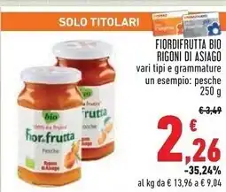 Conad Asiago fiordifrutta bio offerta