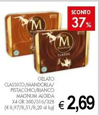 Crai Algida Gelato Classico/mandorla/ Pistacchio/bianco Magnum offerta