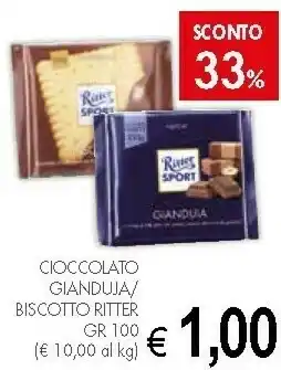 Crai Ritter sport Cioccolato Gianduja offerta