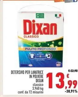 Conad Superstore Dixan detersivo per lavatrice in polvere offerta