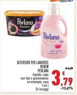 Conad Superstore Perlana detersivo per lavatrice renew offerta
