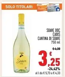 Conad Superstore Cantina di soave soave doc cadis offerta