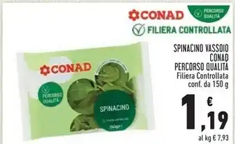 Conad Conad spiancino vassoio offerta