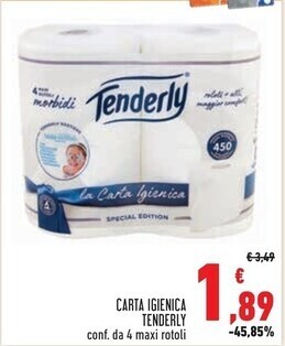 Conad Superstore Tenderly carta igienica offerta