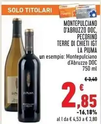 La piuma montepulciano d'abruzzo doc