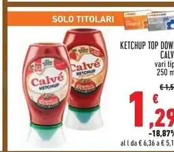 Conad Calvè ketchup top down offerta