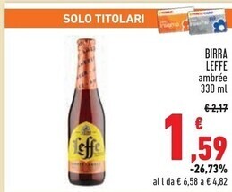 Conad Leffe birra offerta