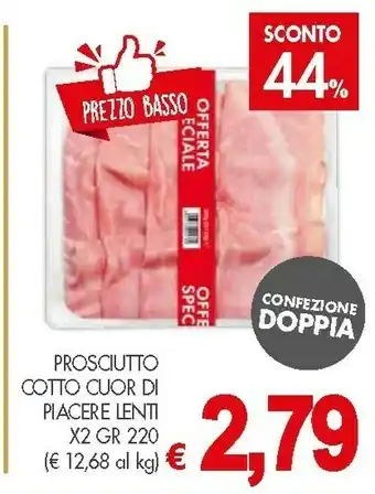 Crai Lenti Cuor Di Piacere Prosciutto Cotto 22g offerta