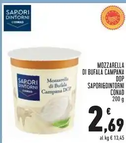 Conad Sapori & dintorni mozzarelladi bufala campana dop offerta