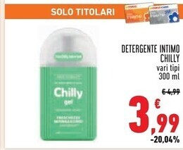 Conad Chilly detergente intimo offerta