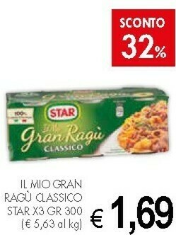 Crai Star Il Mio Gran Ragu Classico offerta