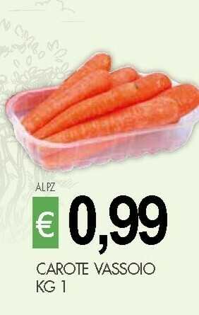 Crai Carote Vassoio offerta