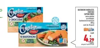 Conad Superstore Findus bastoncini di merluzzo croccole offerta