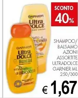 Crai Garnier Ultra Dolce Shampoo All'estratto Di Albicocca 250ml offerta