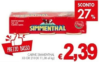 Crai Simmenthal Carne offerta