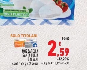 Conad Superstore Galbani mozzarella santa lucia offerta