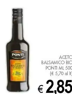 Crai Ponti Aceto Balsamico Di Modena IGP Biologico 500 G(ml) offerta