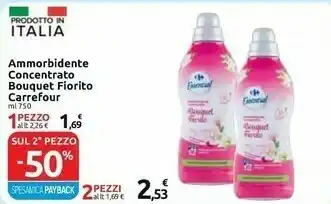 Carrefour Carrefour Ammorbidente Concentrato Bouquet Fiorito offerta