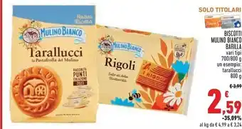 Conad Superstore Mulino bianco biscotti offerta