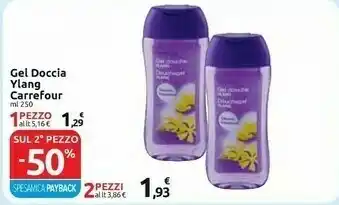 Carrefour Carrefour Gel Doccia Ylang 250 Ml offerta