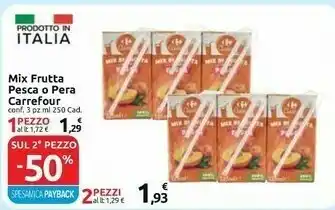 Carrefour Carrefour Mix Frutta Pesca O Pera offerta
