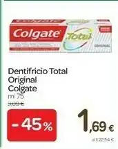 Carrefour Colgate Dentifricio Total Original offerta