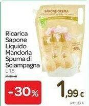 Carrefour Spuma di Sciampagna Ricarica Sapone Liquido offerta