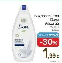 Carrefour Dove Bagnoschiuma offerta