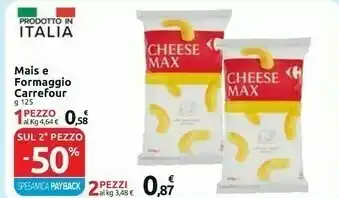 Carrefour Carrefour - Cheese Max Snack 125 G(ml) offerta
