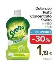 Carrefour Svelto Detersivo Piatti Concentrato offerta