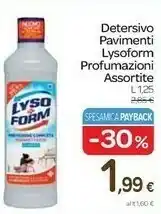 Carrefour Lysoform Detersivo Pavimenti offerta