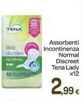 Carrefour Tena Assorbenti offerta