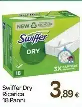 Carrefour Swiffer Dry Ricarica 18 Panni offerta