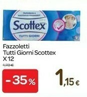 Carrefour Scottex Fazzoletti Tutti Giorni offerta