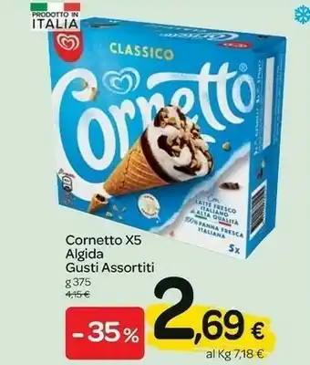 Carrefour Algida Cornetto Classico 75 G(ml) offerta