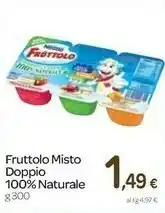 Carrefour Nestlè Fruttolo Misto Doppio 100% Naturale offerta