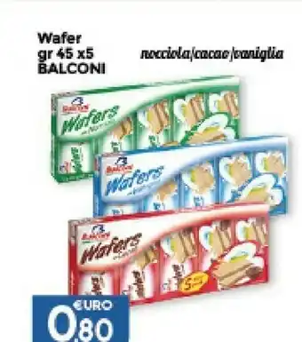 Balconi Wafers Alla Nocciola 45 G(ml)