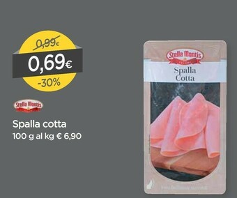 DPiù Stella montis Spalla Cotta 100 G offerta